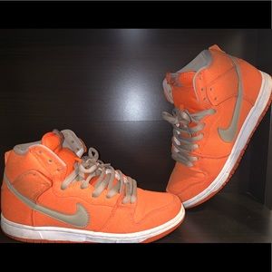 Nike sb Dunk high Orange/gold